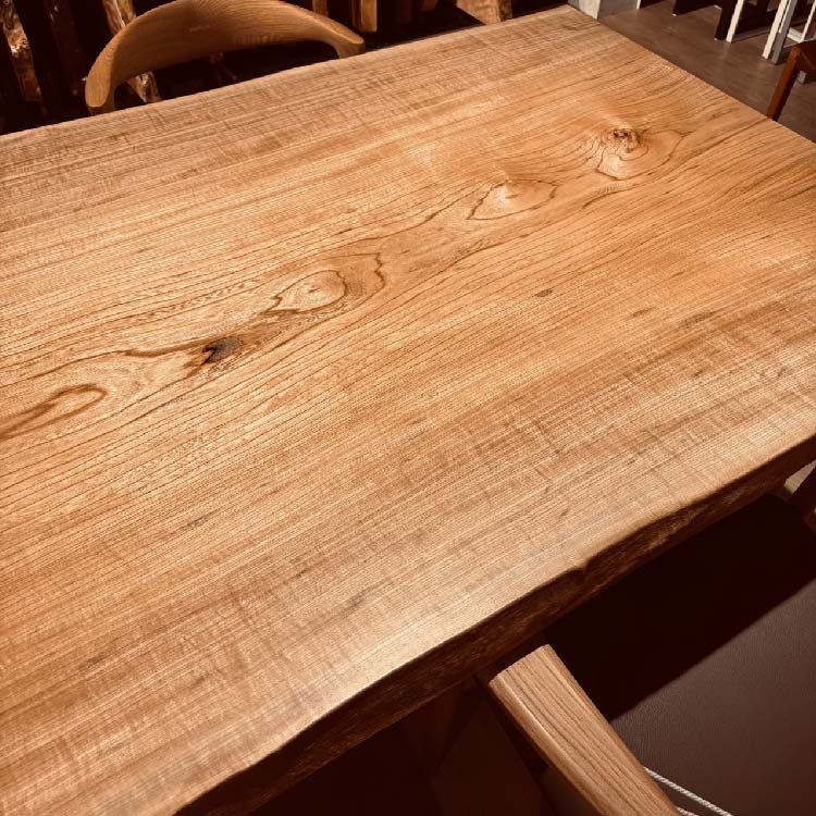 一枚板 セン/ 栓 393-1/2-5 (W205cm) ダイニングテーブル