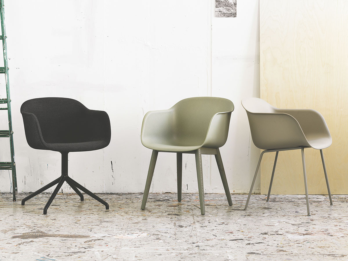 Muuto FIBER ARMCHAIR WOOD BASE / ムート ファイバーアームチェア