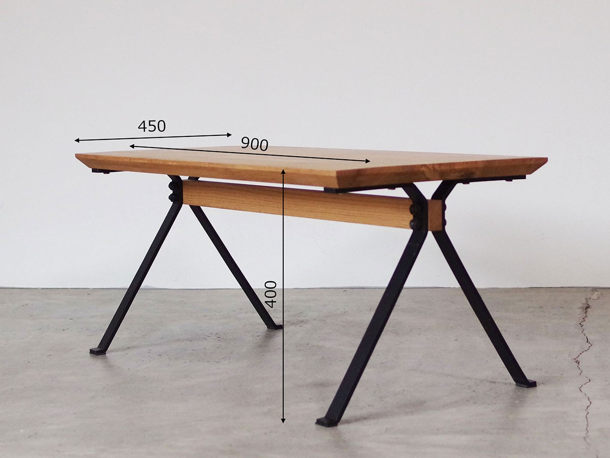 ライフファニチャー SP オーク無垢材 アイアン センターテーブル