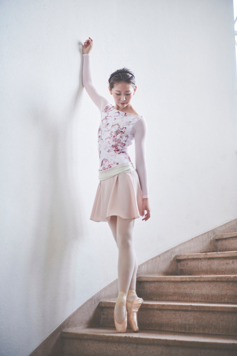 stina / bicolor pull-on skirt