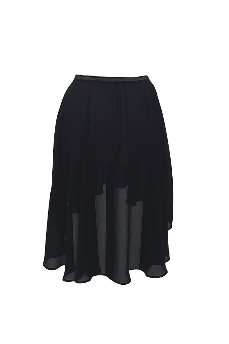 stina / pull-on skirt / black