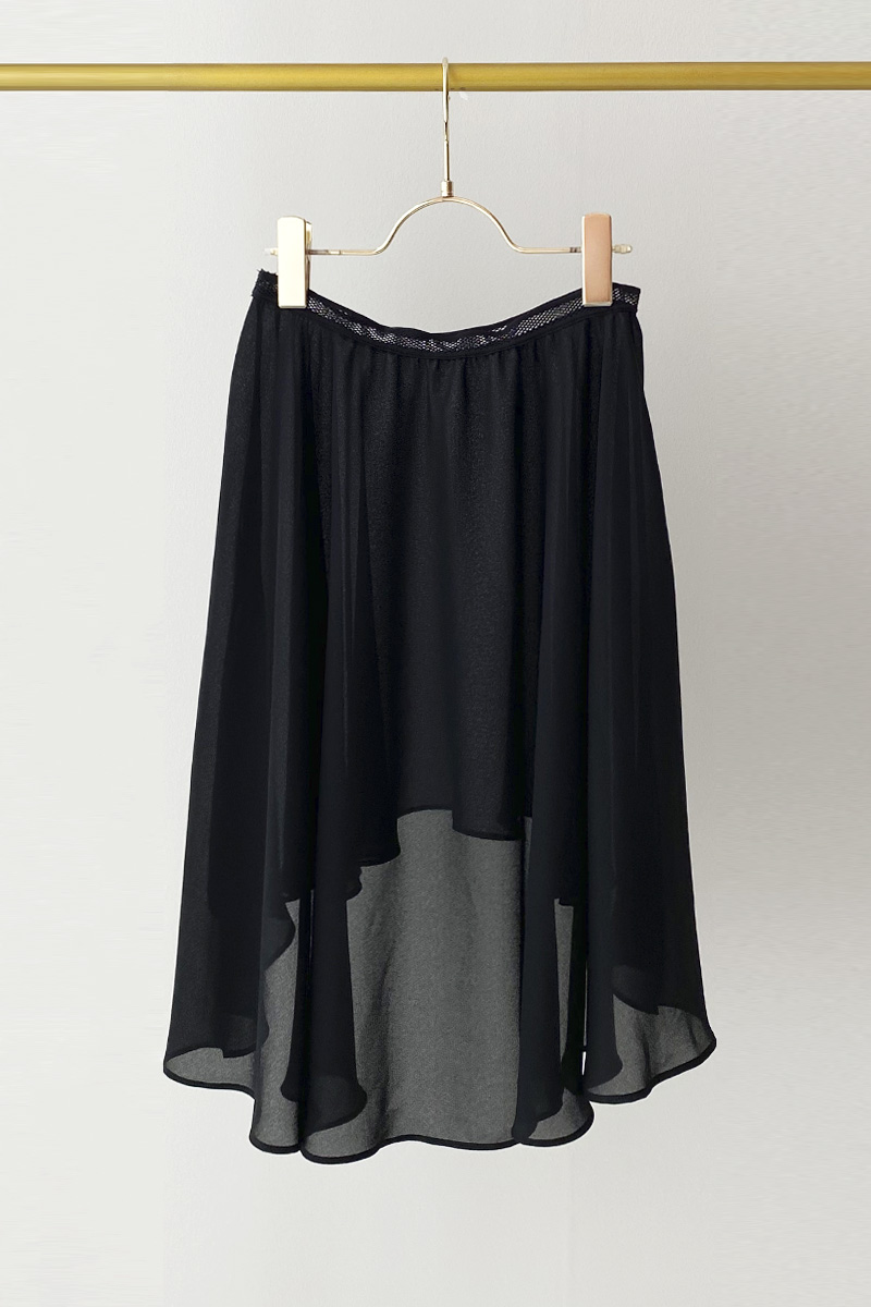 stina / pull-on skirt / black