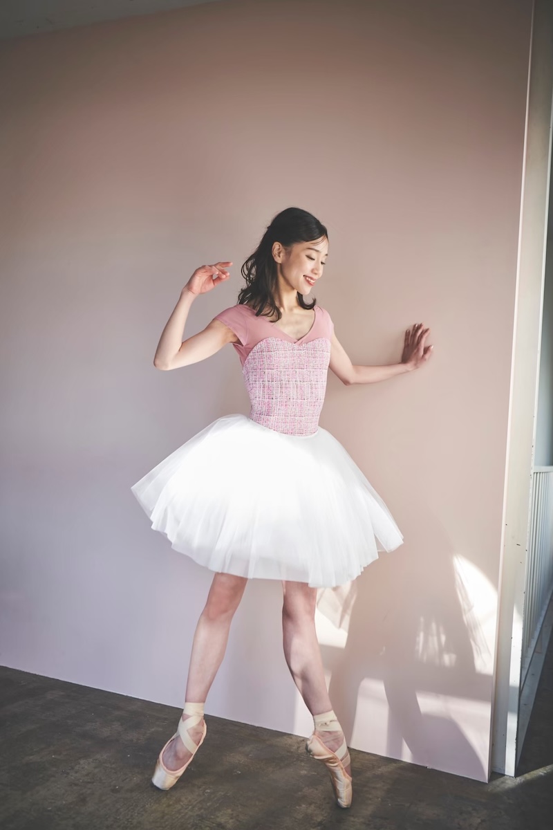 stina / type H half sleeve / light pink tweed