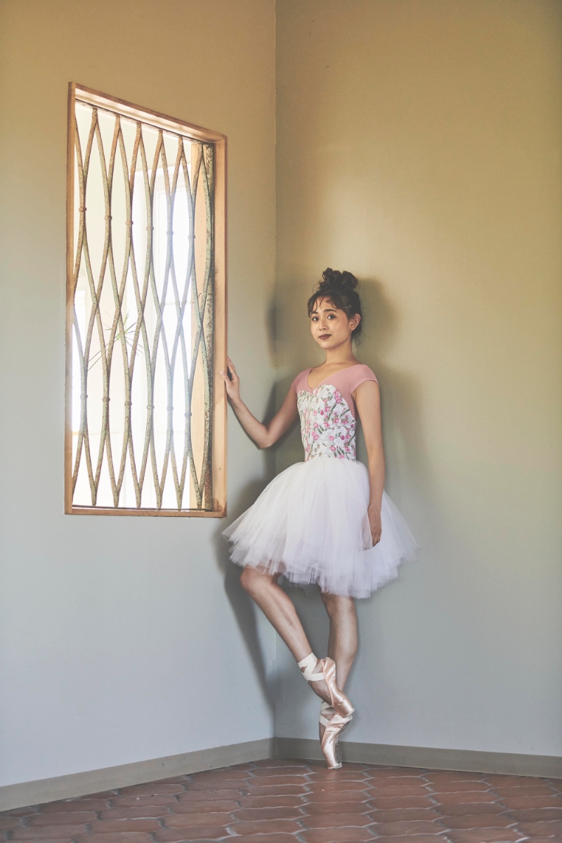 stina / type H half sleeve / little tulip gray-dusty pink