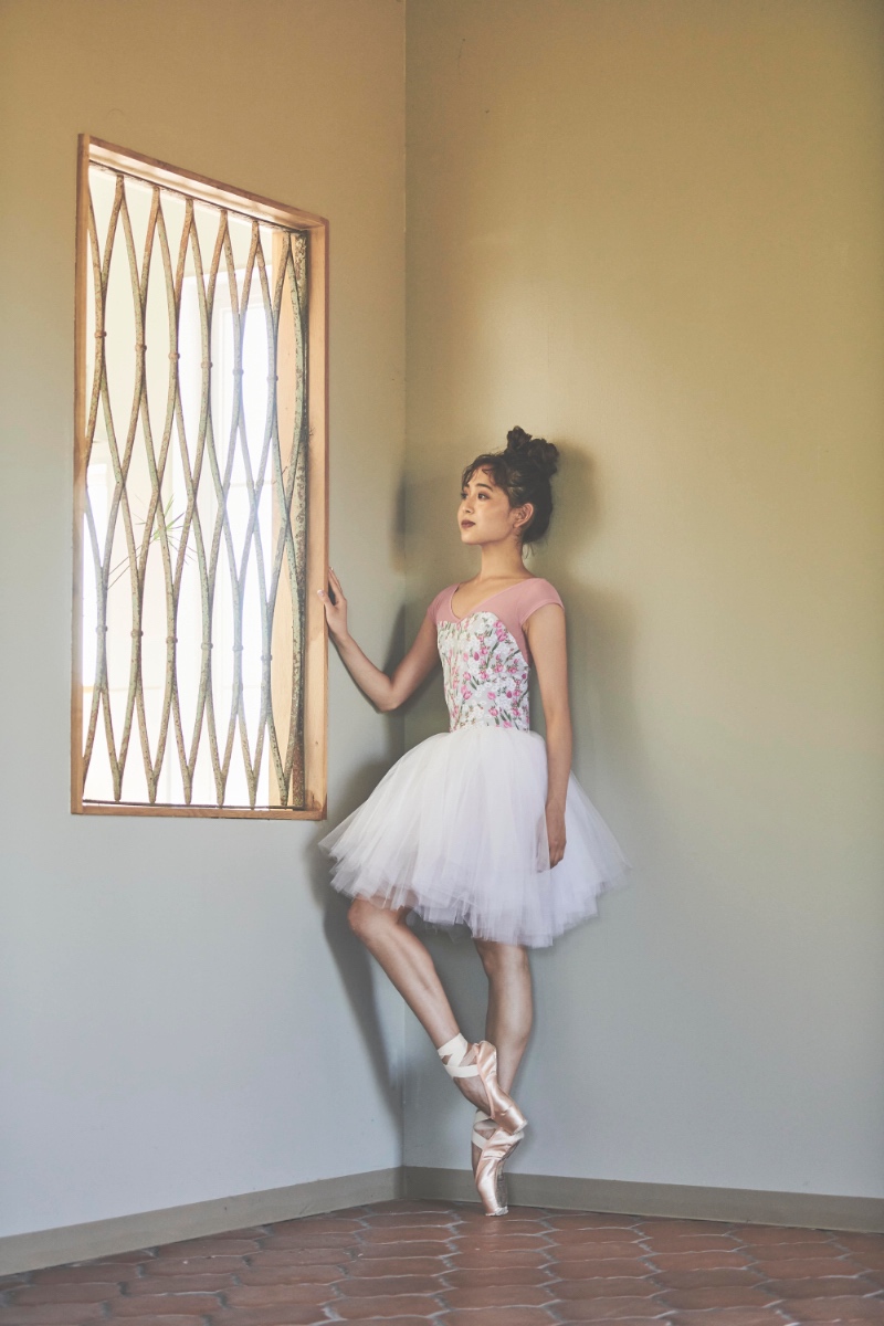 stina / type H half sleeve / little tulip gray-dusty pink