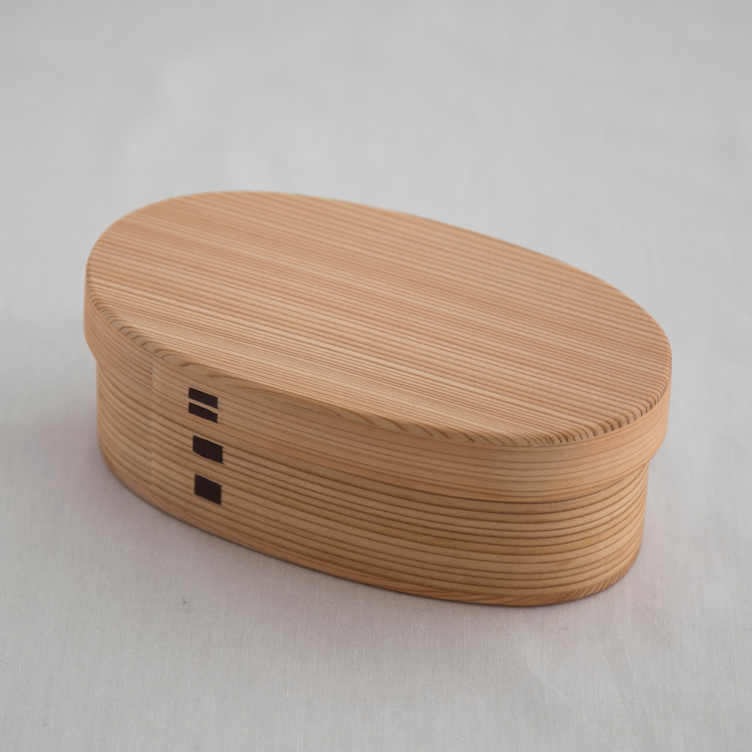 秋田杉の小判弁当 小（塗装あり） -無理なく続ける、曲げわっぱ生活