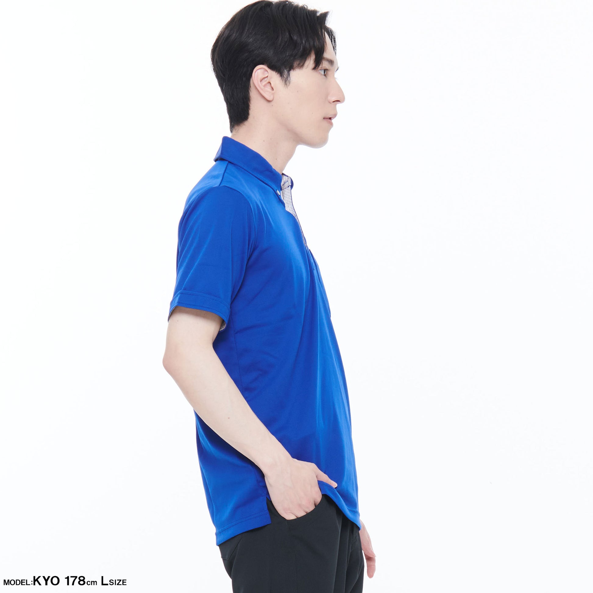 汗ジミ防止半袖ポロシャツ】 サービス向けユニフォーム 汗を素早く吸収