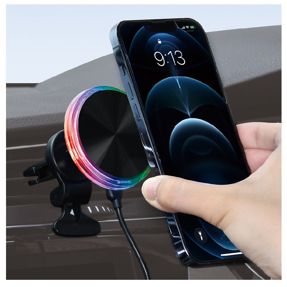 セイワ レインボーイルミマグネットワイヤレスホルダーA／C D636