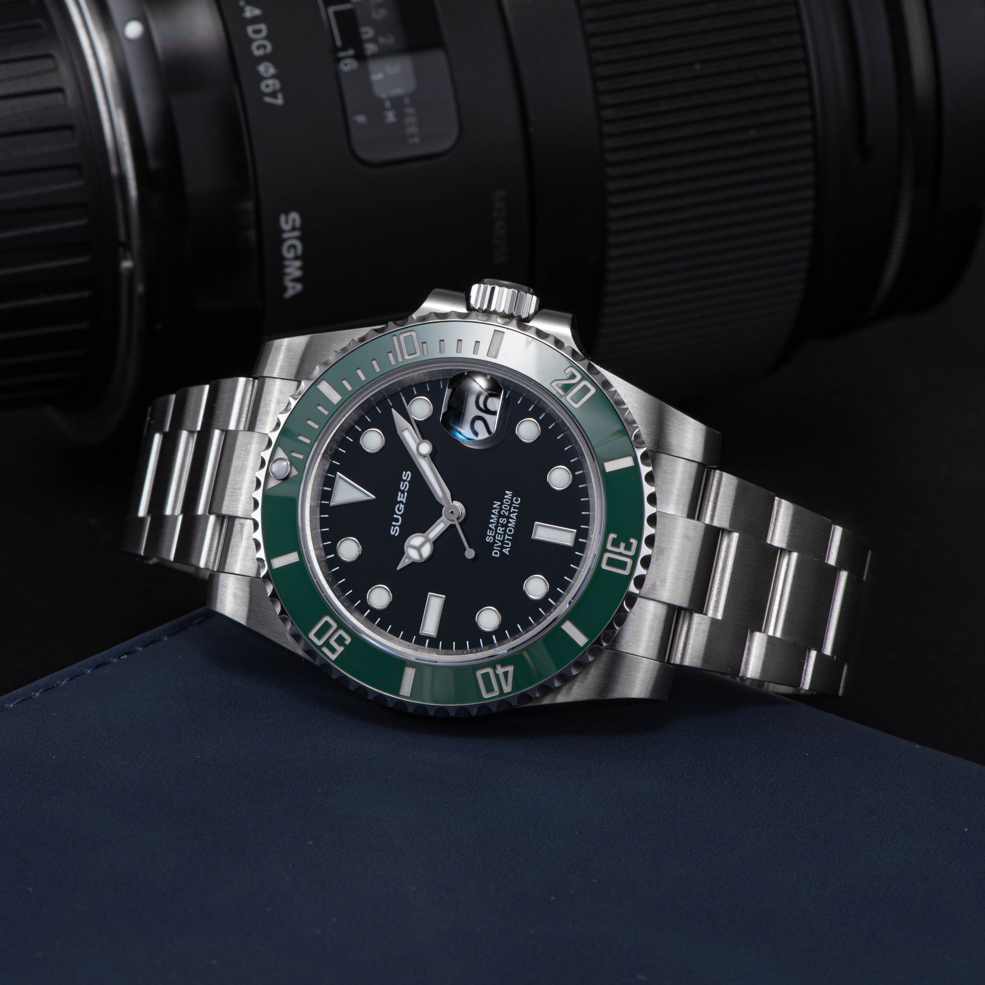 Ocean Star S421 SP126610LV Black Dial Green Bezel Automatic (NH35 move