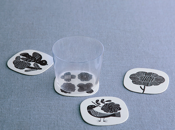 鹿児島睦＿図案コースター（八枚入） - デザイン雑貨・オーガニック