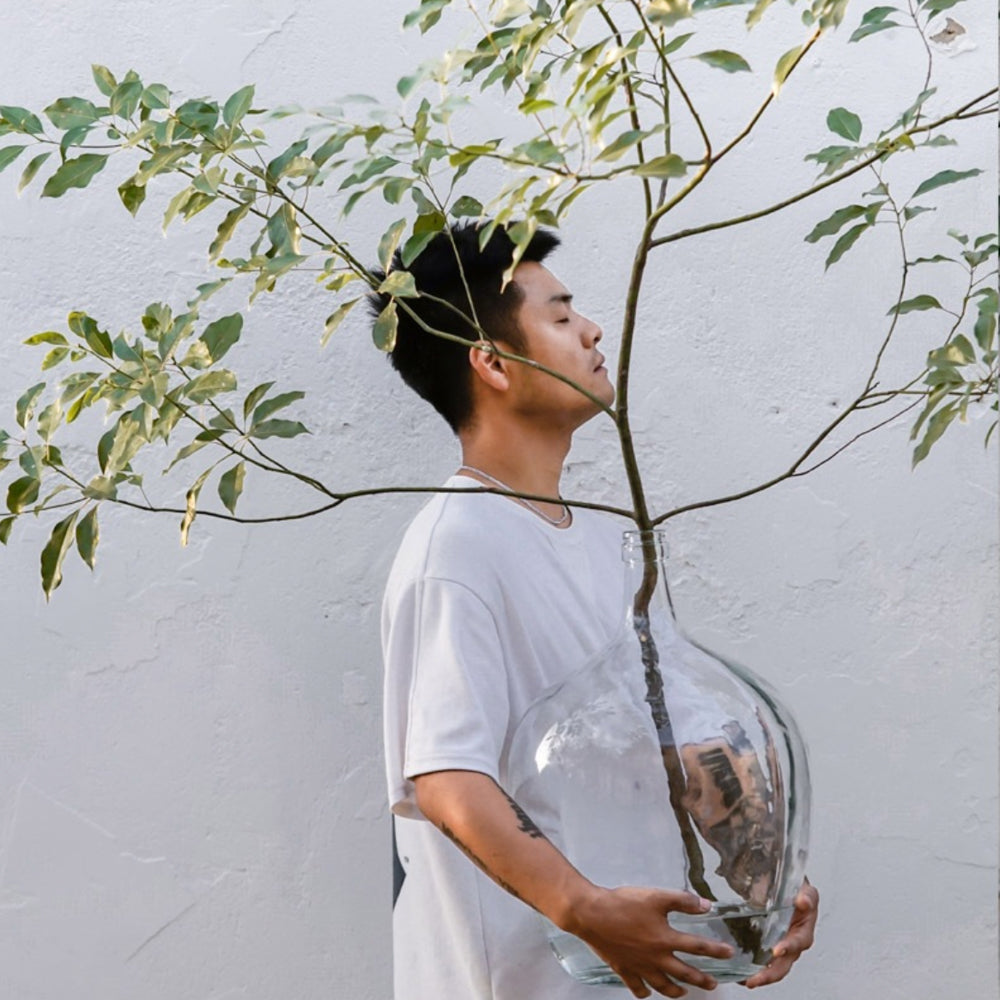 ビンテージデミジョンボトル風フラワーベース – acacia