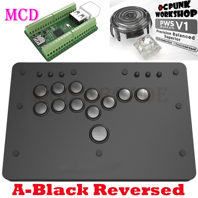 Punk Workshop Mini HitBox SOCD Fighting Stick Controller