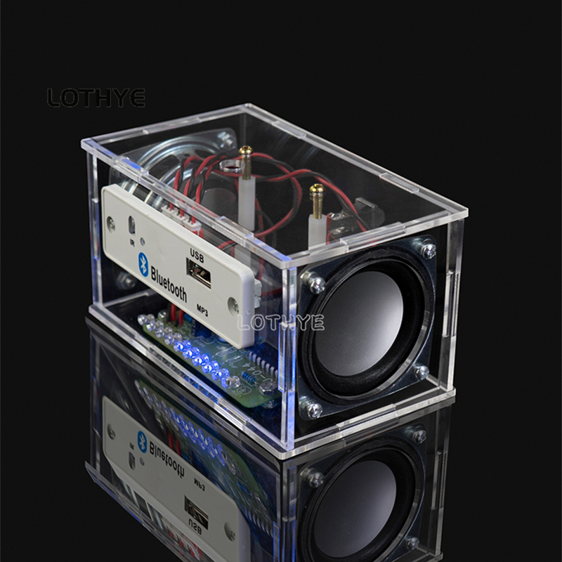 デュアルチャンネルBluetoothスピーカー,音声制御付き電子キット,3W x