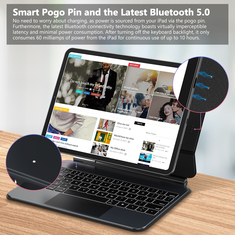 GOOJODOQ マジックキーボードケース iPad Pro 11 M4 iPad Air 4/5/6