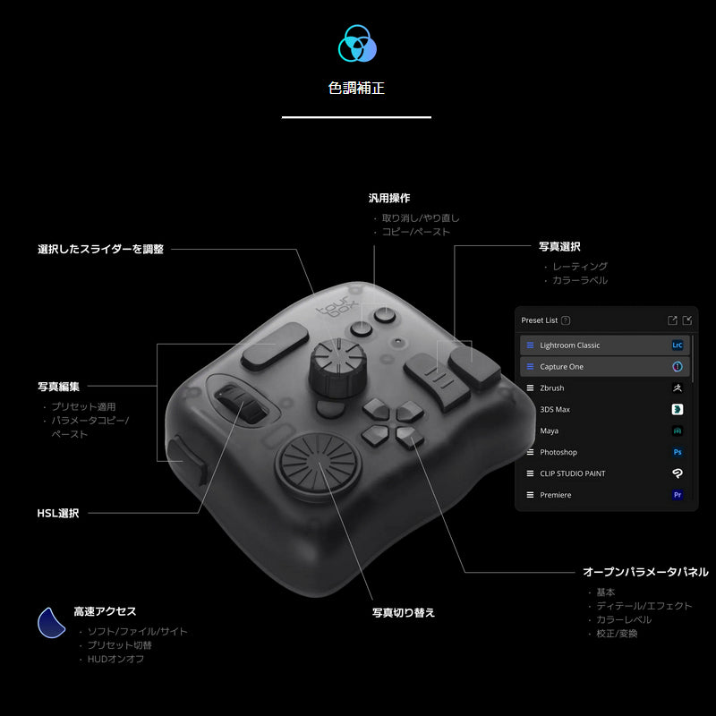 TourBox Elite アイボリーホワイト [TourBox Elite AW] – 秋葉館