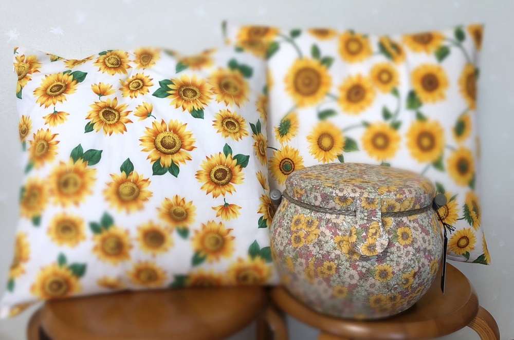 ファスナー付きクッションカバー - あおい洋裁