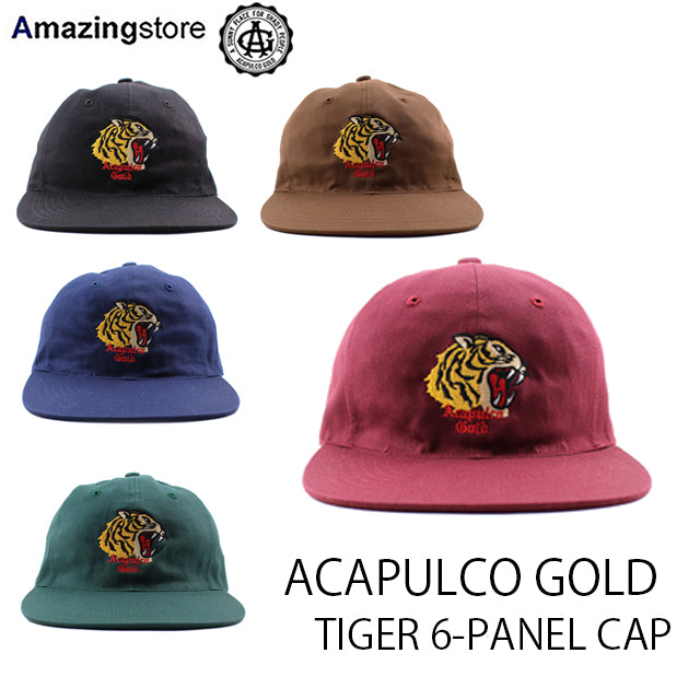 アカプルコ ゴールド ストラップバック キャップ【TIGER 6-PANEL CAP
