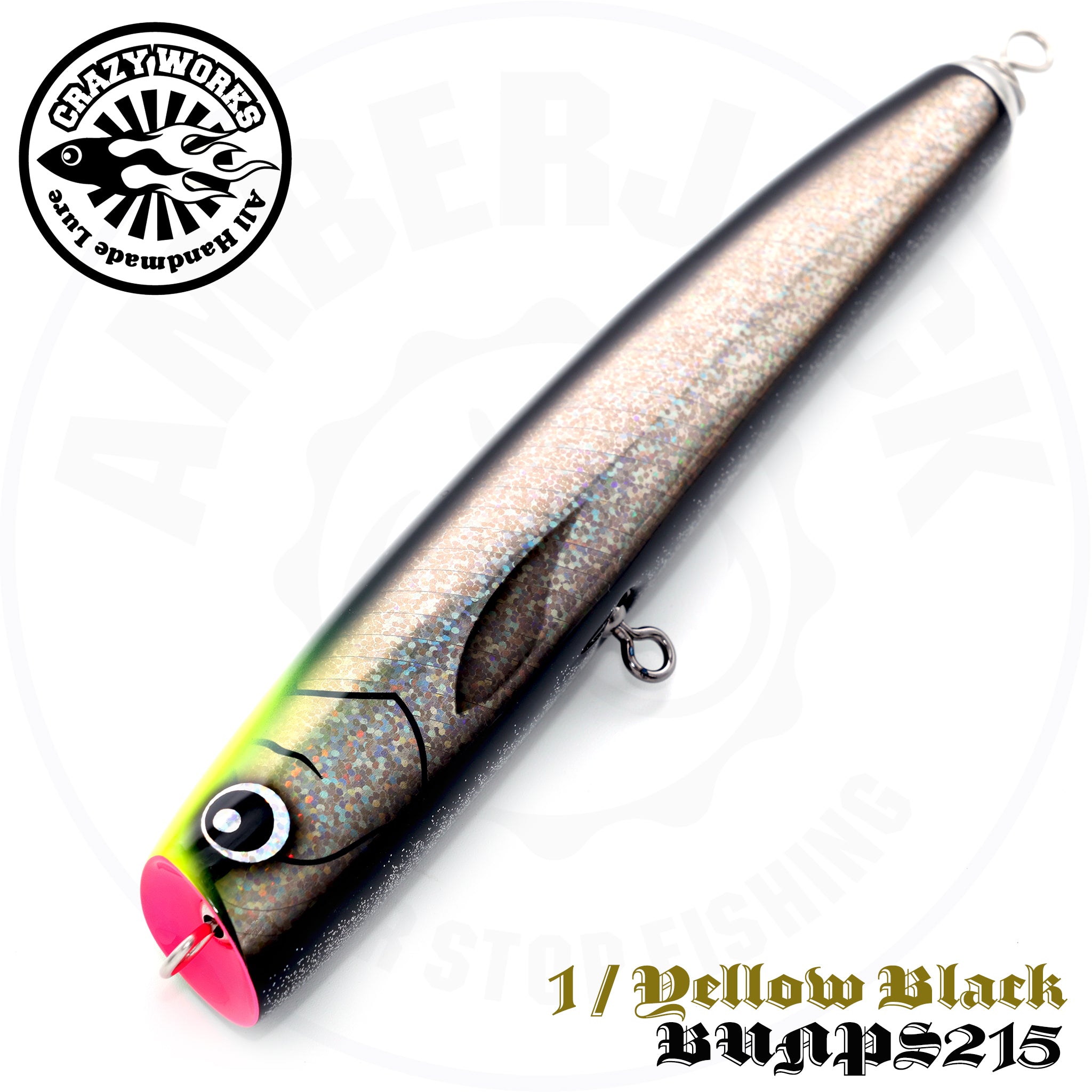 バンプス 215 ウッドダイビングペンシル プラグ クレージーワークス