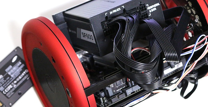 Mini-ITXケース「朱鼓」レビュー。低価格な「Mac Pro」風PCケースで