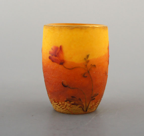 ドーム・ナンシー「ヒナゲシ文リキュールグラス」《アンティックかとう》