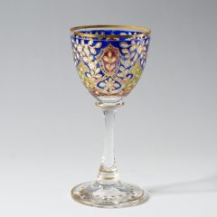 モーゼル「金彩エナメル装飾ワイングラス」《アンティックかとう》