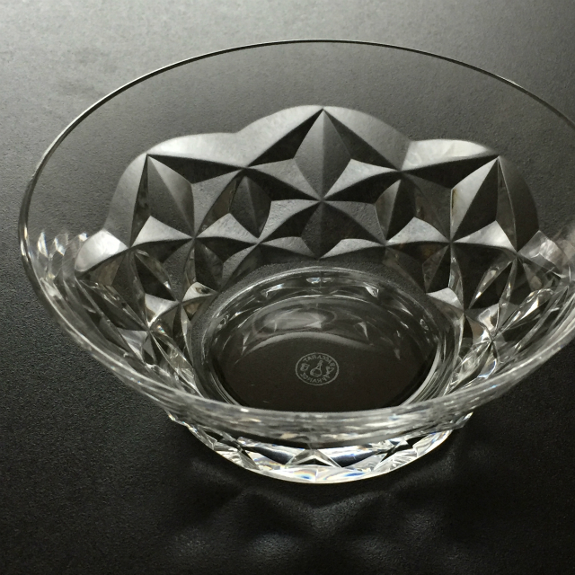 オールドバカラ「【残り1客】カット装飾 小鉢 直径12.5cm