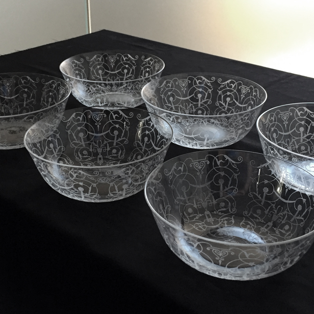 オールドバカラ「ミケランジェロ Michelangelo 小鉢 6客セット