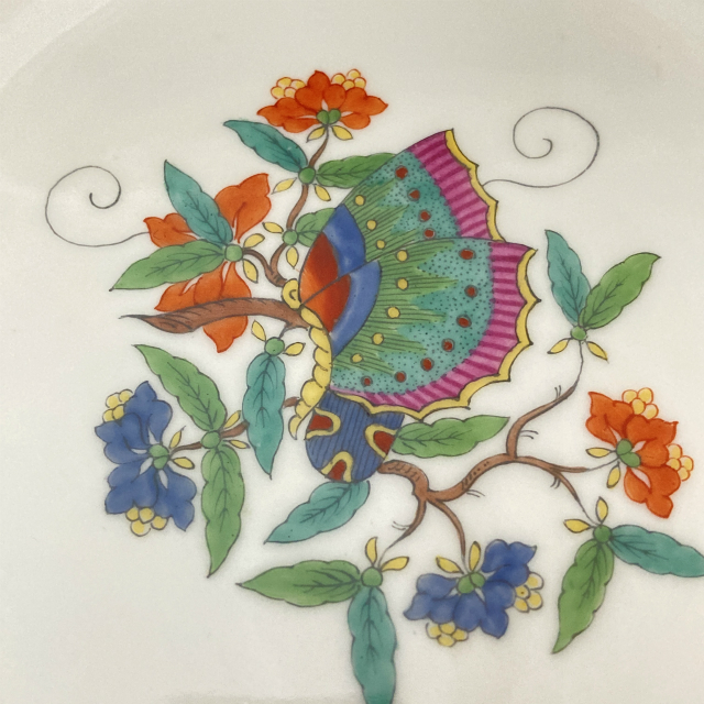 マイセン「花蝶文 皿（小）ペアセット」《アンティックかとう》