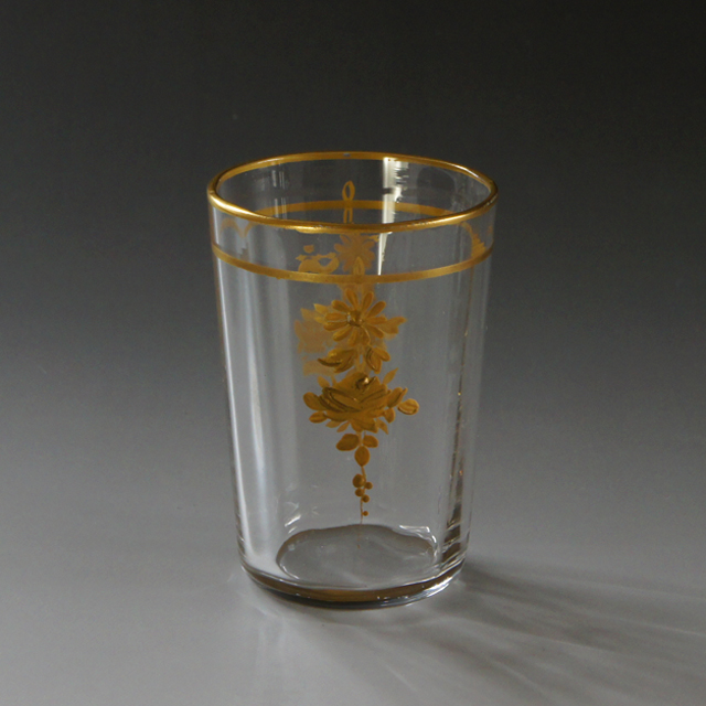 オールドバカラ「金彩花文冷酒杯」《アンティックかとう》