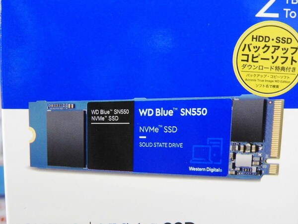 ASCII.jp：WDのNVMe M.2 SSD「SN550」に2TBモデルが追加