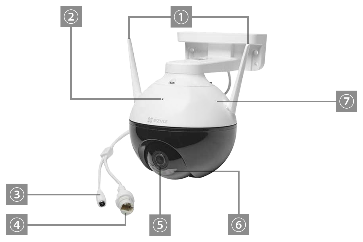 CS-C8C | 200万画素パンチルト対応Wi-Fiネットワークカメラ【SALE