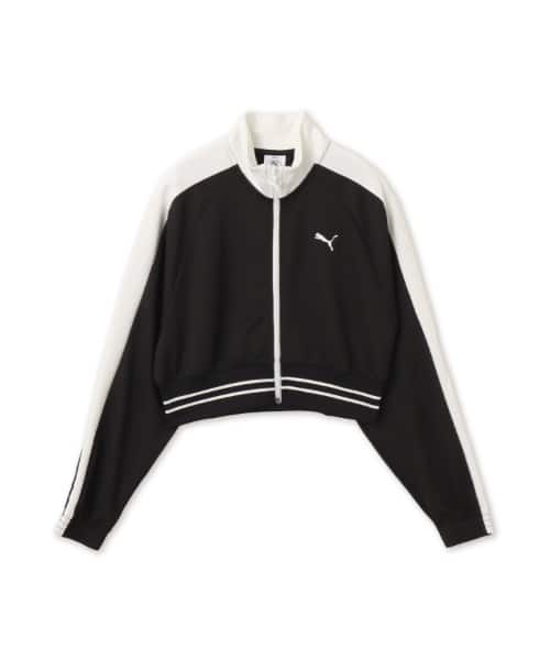 PUMA T7 PIQUE RELAXED CROPPED TRACK JACKET PUMA BLACK（プーマ