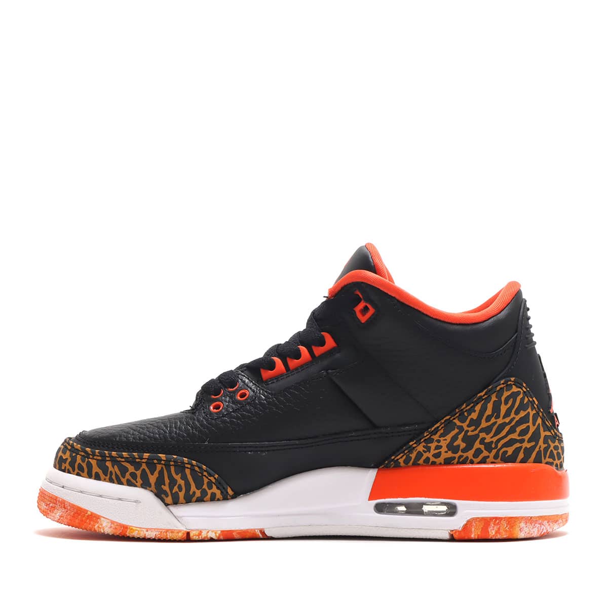 JORDAN BRAND AIR JORDAN 3 RETRO (GS) BLACK/TEAM ORANGE-KUMQUAT