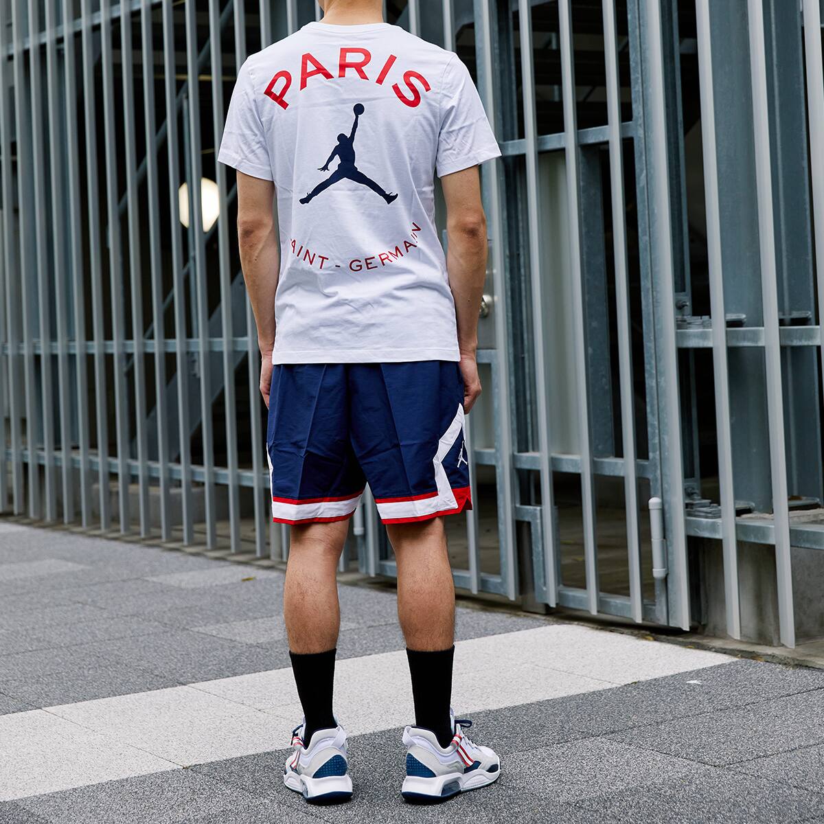 JORDAN BRAND AS M J PSG JUMPMAN SHORT MIDNIGHT NAVY/WHITE 21SU-I