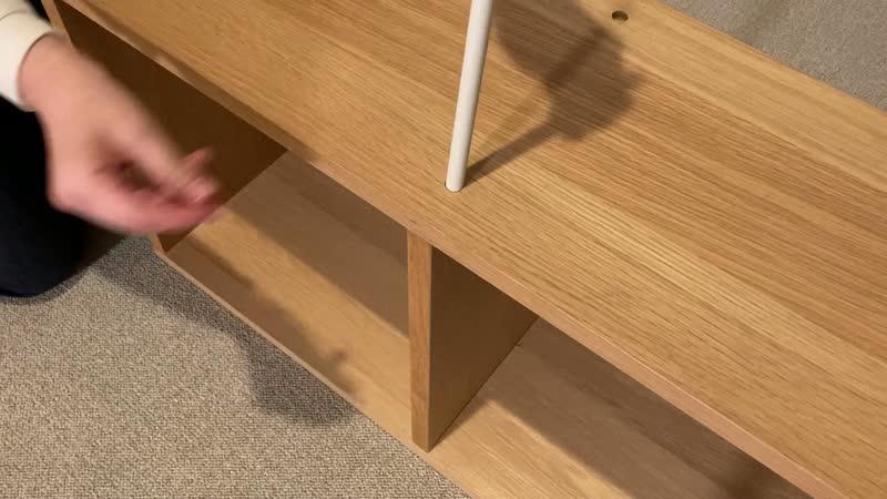 スタッキングシェルフ・ワイド・2段・ウォールナット材 | 無印良品