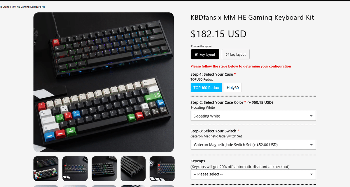 M6Lite+ & Holy60 & TTC KOM