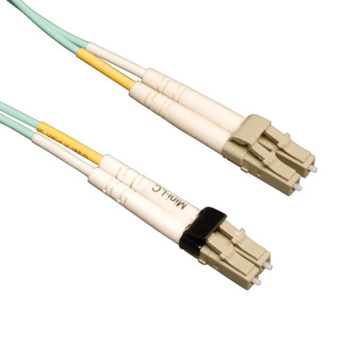 Multimode Fiber Cable, 10gb, OM3, Aqua, 5M LC ST | Eaton