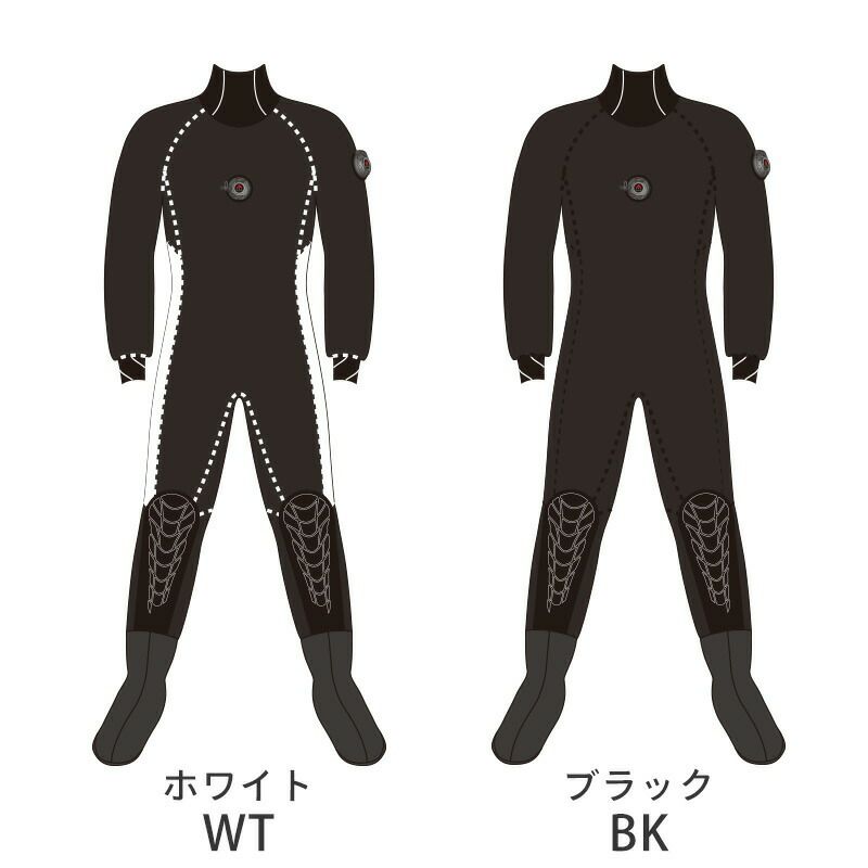 JFISH ウェットスーツ MLBサイズ 黒/赤 JFISH ウェットスーツ MLB