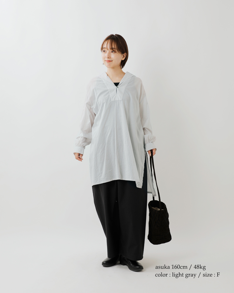 60%OFF】MidiUmi ミディウミ コットン シアー セーラーカラー