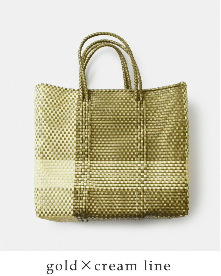 Letra レトラ メルカドバッグ S “CROSS LINE / MINI CHECK” mcheck