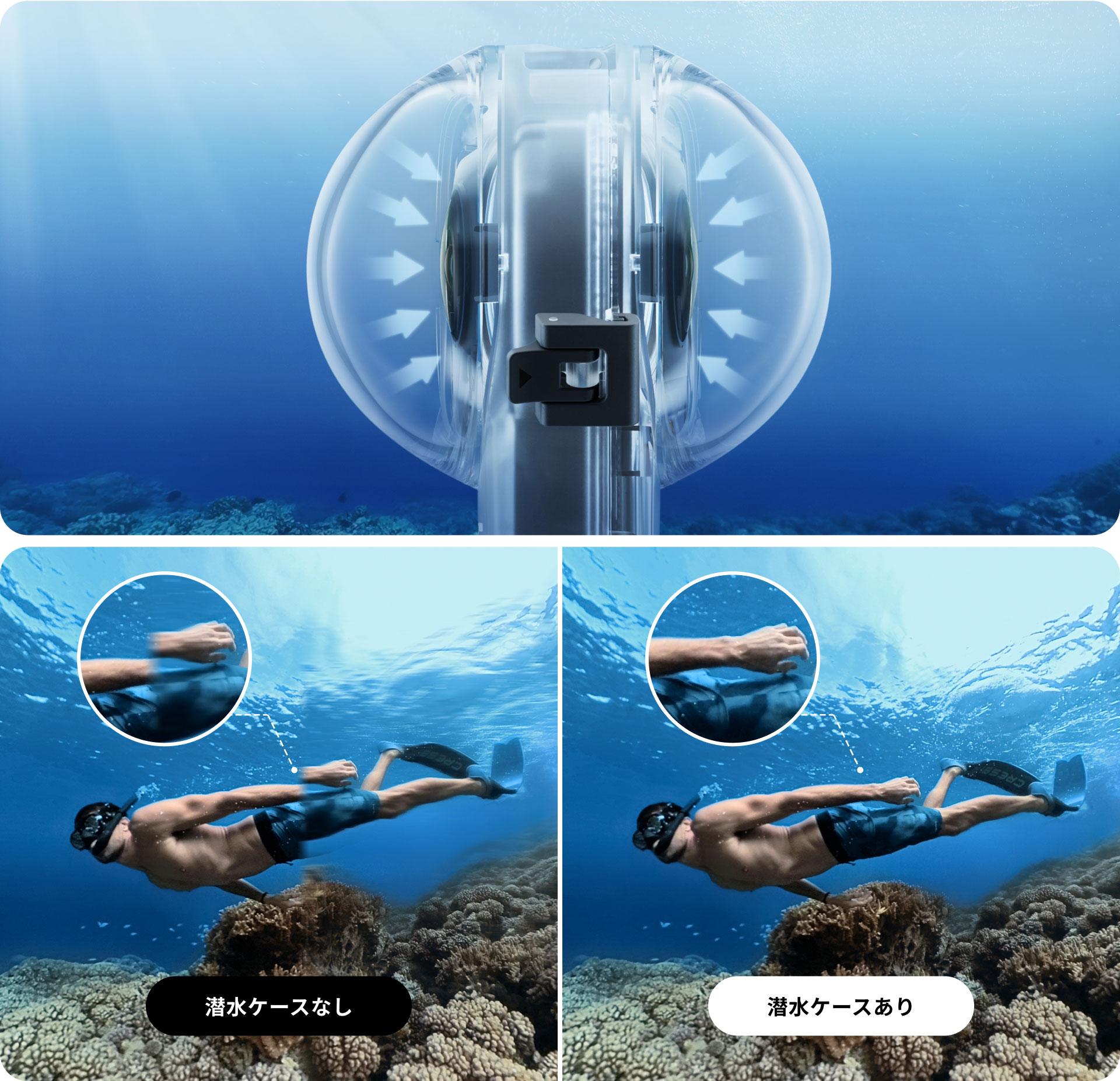 Insta360 X3 見えない潜水ケース - 株式会社アーキサイト