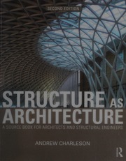 Structure as architecture : a source book for architects and