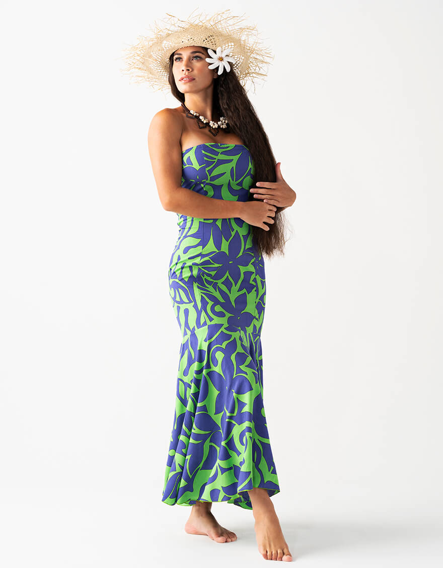 マーメイドドレス（ハウオリ）ライトグリーン – 【公式】フラダンス