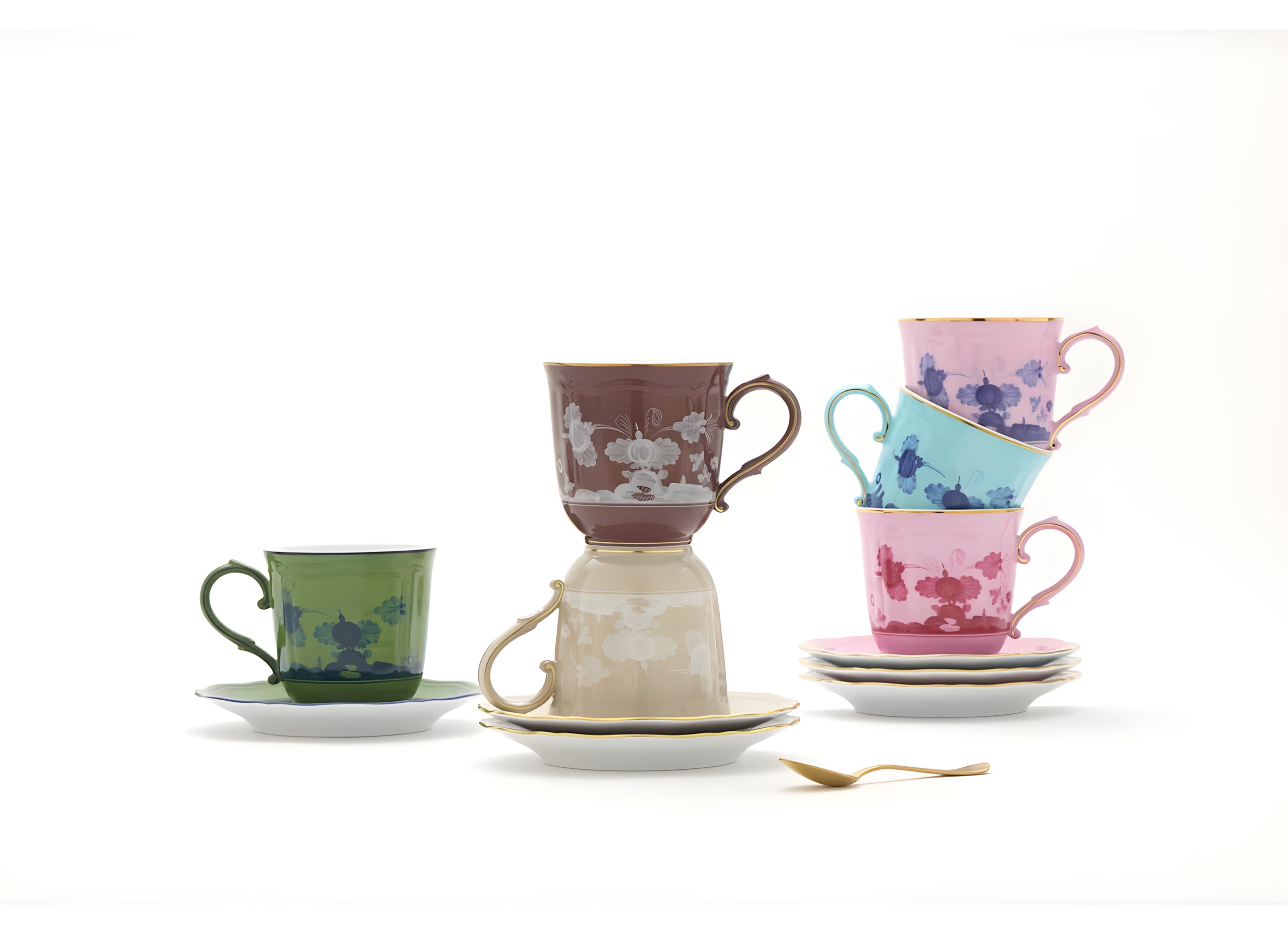 Castagna Brown Porcelain Mug – Oriente Italiano by Ginori 1735