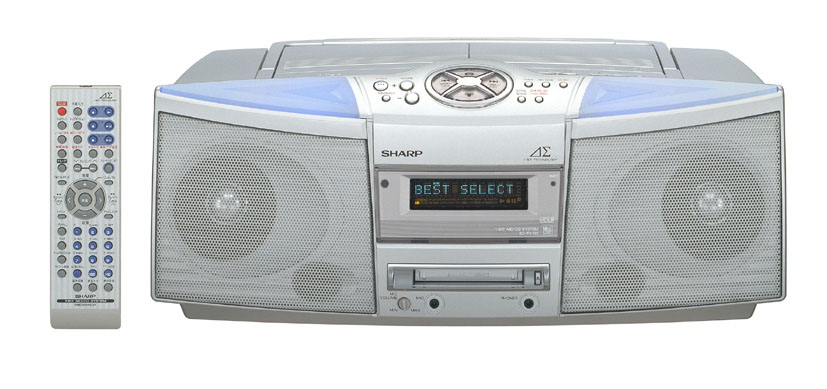 シャープ、1ビットデジタルアンプ内蔵のCD/MDラジカセ