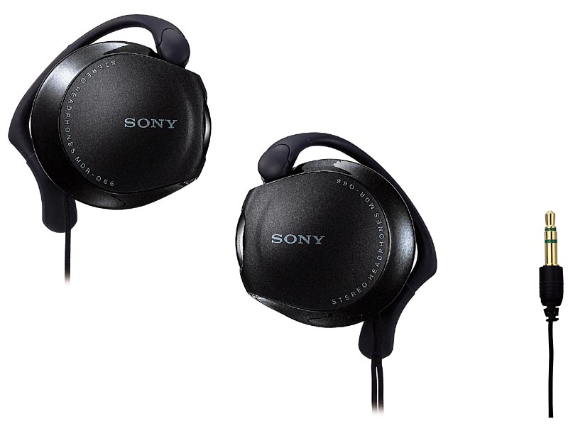 ソニー、ネックとプラグの「ダブル巻取りコード」耳掛けヘッドフォン