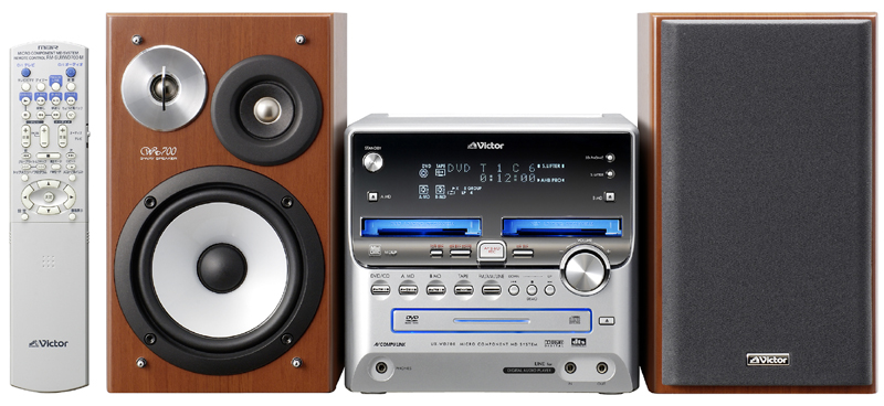 ビクター、「サウンドリフター」搭載のDVD/ダブルMDコンポ