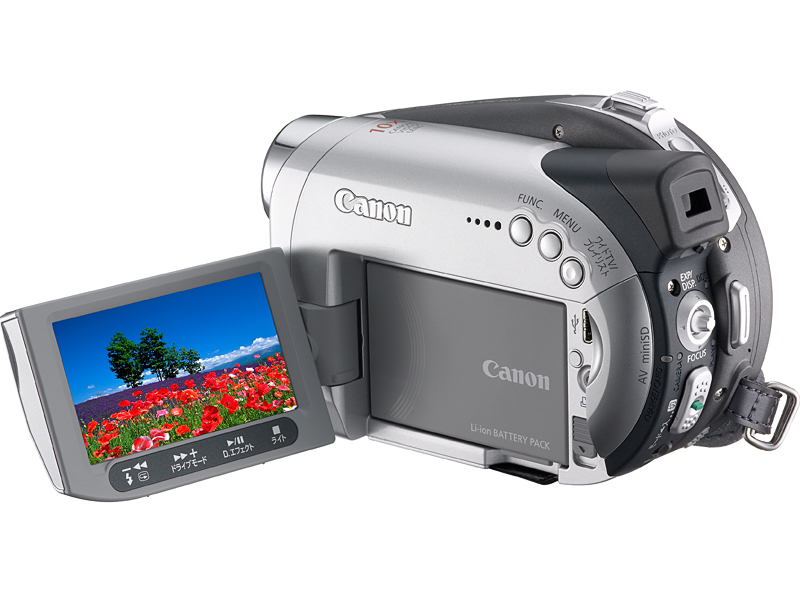 キヤノン、片面2層8cm DVD-Rに対応したDVDカメラ