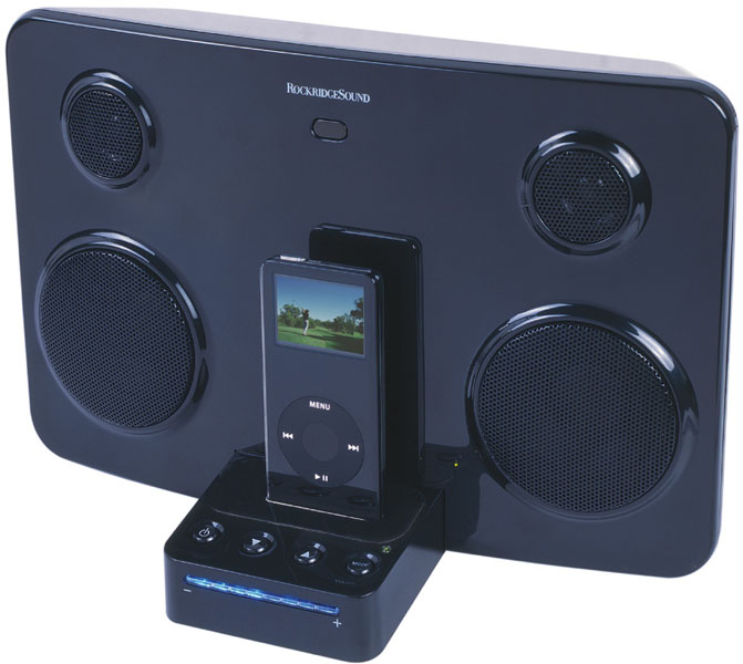 ロックリッジ、iPod操作も可能なクレードル型スピーカー