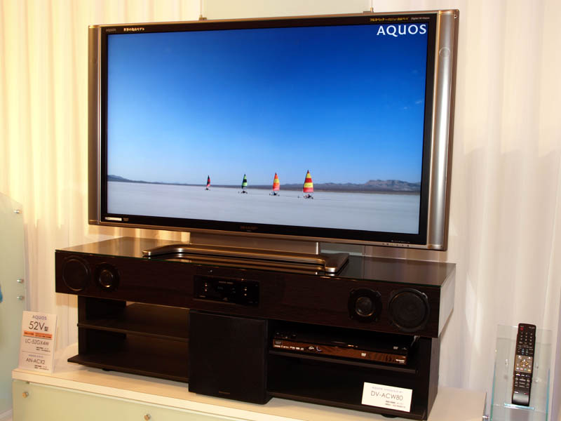 シャープ、HDMI入力2系統の1ビットアンプ内蔵ラック